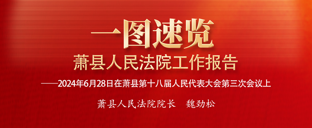 图解 | 萧县人民法院工作报告