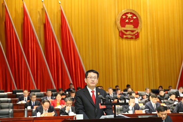 彭建民在第十五届人民代表..
