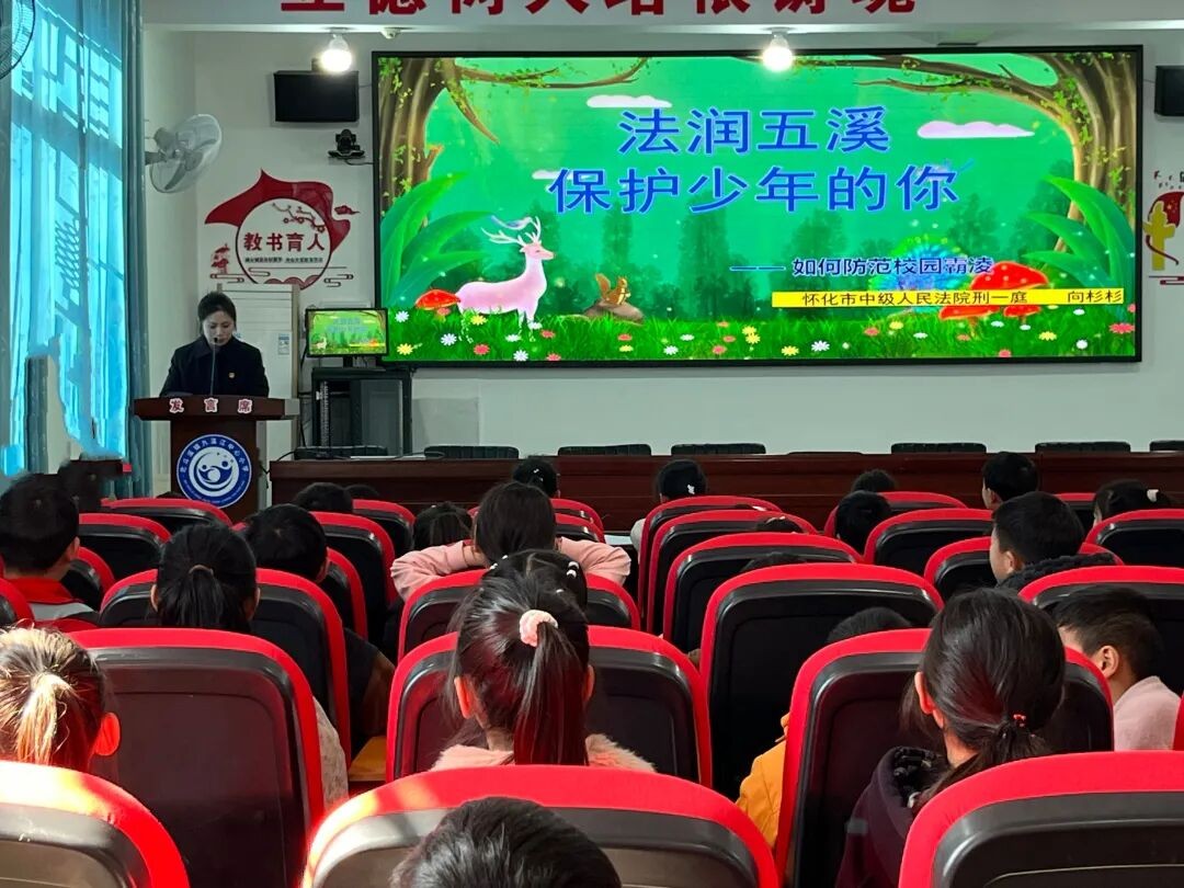 法润童心 情暖校园——怀化中院开展送法进校园活动